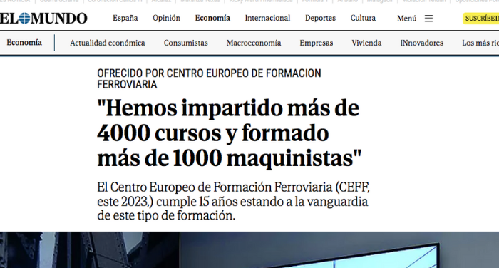 Juan Manuel Rivas, Director de CEFF, habla para el diario El Mundo