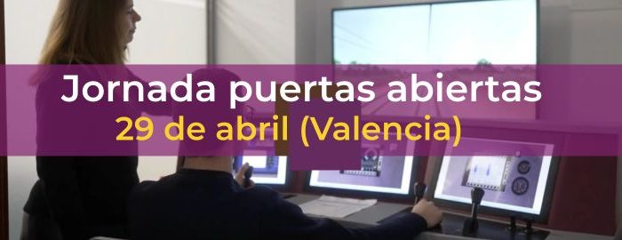 Jornada de puertas abiertas maquinista Valencia abril 2025 en el simulador de CEFF