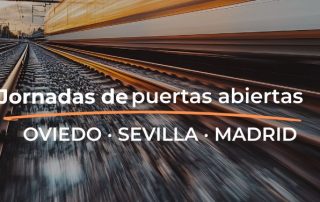 Jornada de Puertas Abiertas para el curso de maquinista 2026 en Oviedo, Sevilla y Madrid