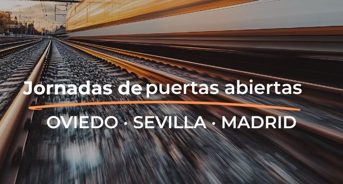 Jornada de Puertas Abiertas para el curso de maquinista 2026 en Oviedo, Sevilla y Madrid