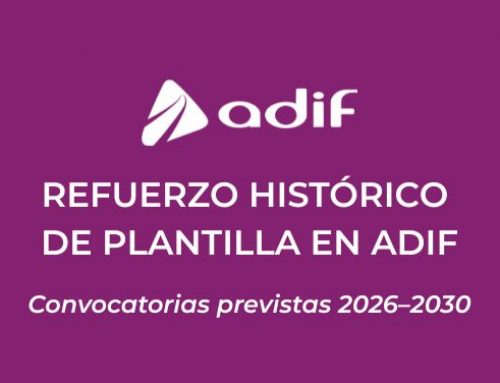 Refuerzo histórico de plantilla en Adif: más de 1.000 plazas anuales hasta 2030