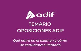 temario oposiciones ADIF