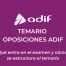 temario oposiciones ADIF