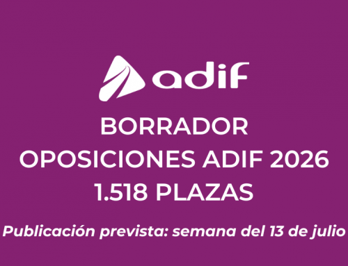 Borrador OEP ADIF 2026: Plazas y fecha de publicación