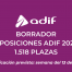 Borrador OEP ADIF 2026 con 1.518 plazas convocadas